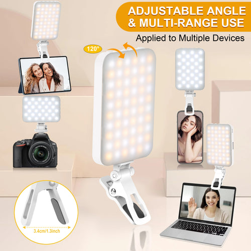 Rechargeable Clip-On Selfie Light