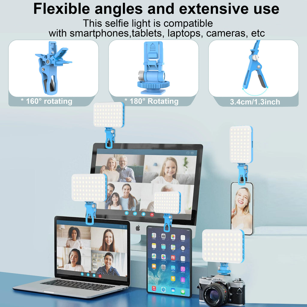 Rechargeable Clip-On Selfie Light