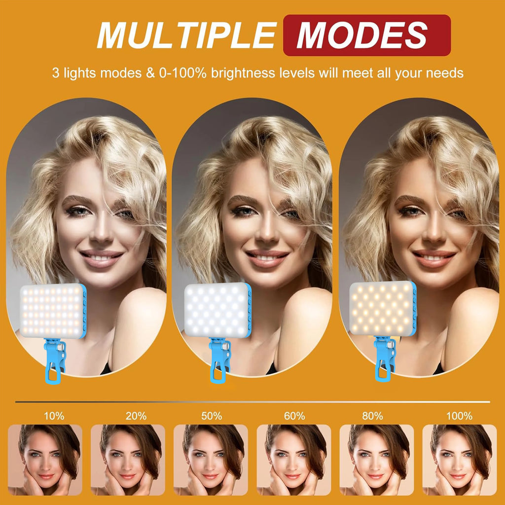 Rechargeable Clip-On Selfie Light