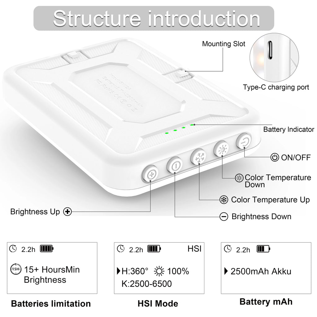 Rechargeable Clip-On Selfie Light